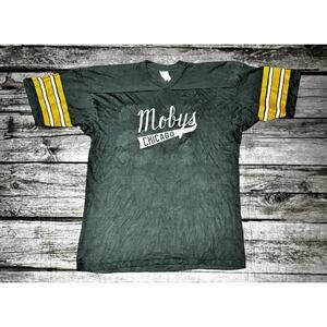 VTG Empire Moby Chicago Mesh Jersey Mens 46/48 Large Green Yellow #26 Nylon